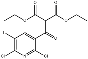 Propanedioic acid, 2-[(2,6-dichloro-5-fluoro-3-pyridinyl)carbonyl]-, 1,3-diethyl ester