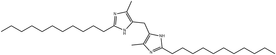 4,4'-methylenebis[5-methyl-2-undecyl-1H-Imidazole Struktur