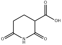 3-Piperidinecarboxylic acid, 2,6-dioxo- Struktur