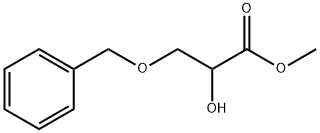 Propanoic acid, 2-hydroxy-3-(phenylmethoxy)-, methyl ester Struktur