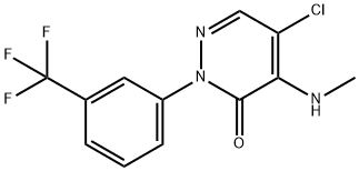 3(2H)-Pyridazinone, 5-chloro-4-(methylamino)-2-[3-(trifluoromethyl)phenyl]-