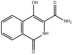 3-Isoquinolinecarboxamide, 1,2-dihydro-4-hydroxy-1-oxo- Struktur