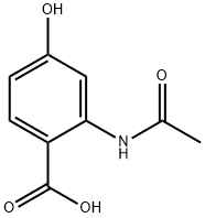 Benzoic acid, 2-(acetylamino)-4-hydroxy- Struktur