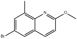 Quinoline, 6-bromo-2-methoxy-8-methyl- Struktur