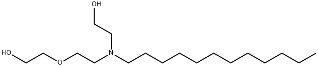 Ethanol, 2-[dodecyl[2-(2-hydroxyethoxy)ethyl]amino]- Struktur