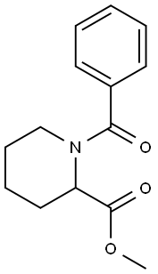 2-Piperidinecarboxylic acid, 1-benzoyl-, methyl ester Struktur