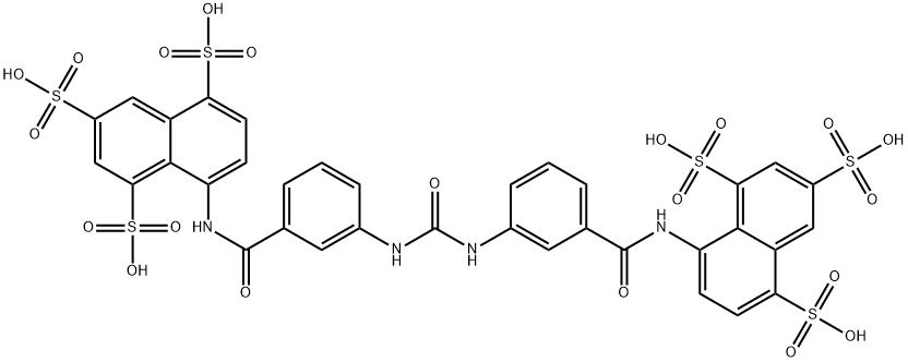 1,3,5-Naphthalenetrisulfonic acid, 8,8'-[carbonylbis(imino-3,1-phenylenecarbonylimino)]bis- (9CI) Struktur