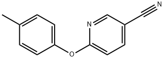 3-Pyridinecarbonitrile, 6-(4-methylphenoxy)- Struktur