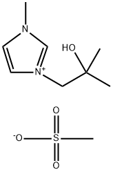 1H-Imidazolium, 3-(2-hydroxy-2-methylpropyl)-1-methyl-, methanesulfonate (1:1) Struktur