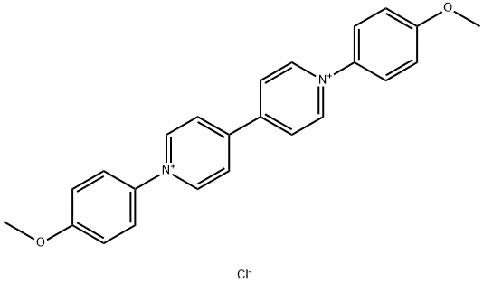 1,1'-bis(4-methoxyphenyl)-[4,4'-bipyridine]-1,1'-diium chloride Struktur