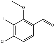 4-chloro-3-iodo-2-methoxybenzaldehyde Struktur