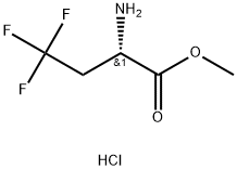 Butanoic acid, 2-amino-4,4,4-trifluoro-, methyl ester, hydrochloride (1:1), (2S)- Struktur