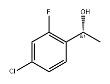 Benzenemethanol, 4-chloro-2-fluoro-α-methyl-, (αR)- Struktur