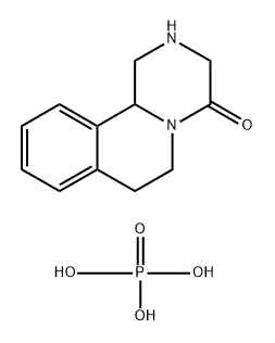 Pyrazino[2,1-a]isochinolin-4-on, 4H-, 1,2,3,6,7,11b-hexahydr o-, Diphosphat Struktur