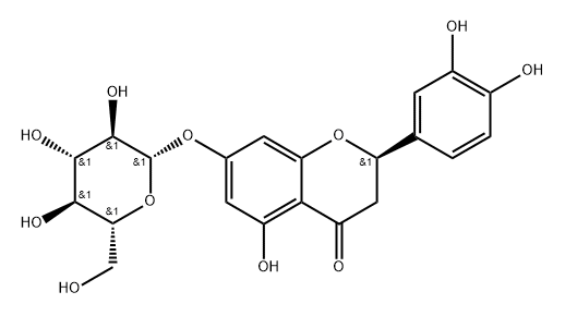 2R-Eriodictyol-7-O-β-D-glucopyranoside 結(jié)構(gòu)式