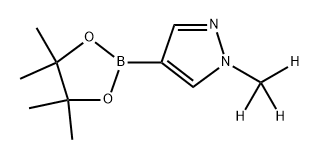 1-(2H3)methyl-4-(tetramethyl-1,3,2-dioxaborolan-2-yl)-1H-pyrazole Struktur