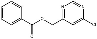 4-Pyrimidinemethanol, 6-chloro-, 4-benzoate Struktur