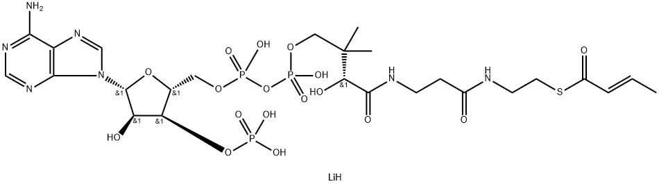 CROTONOYL COENZYME A TRILITHIUM SALT Struktur