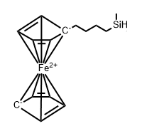 ferrocene, [4-(dimethylsilyl)butyl]- Struktur