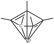 PENTAMETHYLCYCLOPENTADIENYLINDIUM (I), ELEC. GR. (99.999%-IN) PURATREM Struktur