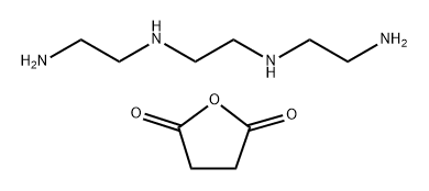 2,5-Furandione, dihydro-, polybutenyl derivs., reaction products with triethylenetetramine, borated Struktur