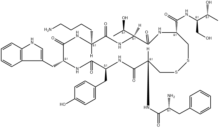 3-Tyr-octreotide Struktur