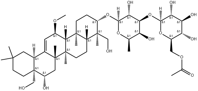 6″-O-Acetylsaikosaponin b3 Struktur