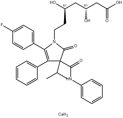 sodium (3R,5R)-7-(5-(4-fluorophenyl)-3-isopropyl-2-oxo-4-phenyl-3- (phenylcarbamoyl)-2,3-dihydro-1H-pyrrol-1-yl)-3,5-dihydroxyheptanoate Struktur