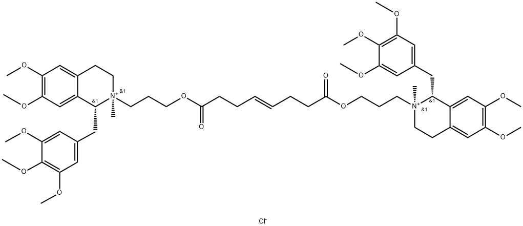 1R, 1’R-trans,trans-Mivacurium Chloride Struktur