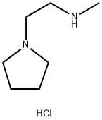 1-Pyrrolidineethanamine, N-methyl-, hydrochloride (1:2) Struktur