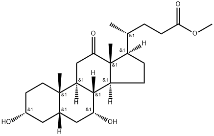 (3α,5β,7α)-3,7-Dihydroxy-12-oxocholan-24-oic Acid Methyl Ester Struktur