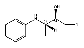 (aR,2S)-2,3-dihydro-a-hydroxy-1H-Indole-2-acetonitrile Struktur