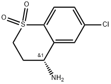 (R)-4-amino-6-chlorothiochromane 1,1-dioxide Struktur