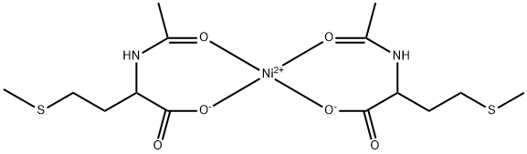 Nickel, bisN-(acetyl-.kappa.O)-L-methioninato-.kappa.O- Struktur