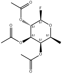 2,3,4-Tri-O-acetyl-β-L-fucopyranosyl fluoride Struktur