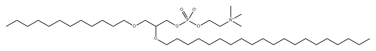 1-dodecyl-2-eicosyl-glycero-3-phosphocholine Struktur