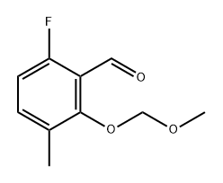 6-Fluoro-3-methyl-2-[[(methyloxy)methyl]oxy]benzaldehyde Struktur