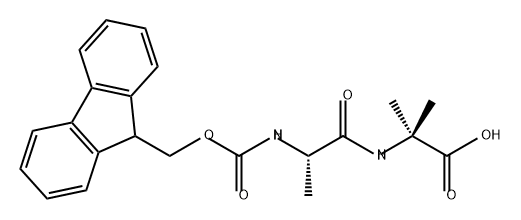 Fmoc-β-Ala-Aib-OH Struktur