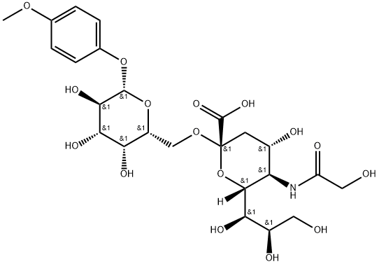 NEU5GC ALPHA(2-6)GAL BETA MP GLYCOSIDE Struktur