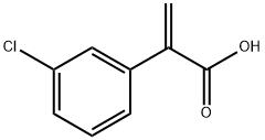 Benzeneacetic acid, 3-chloro-α-methylene- Struktur