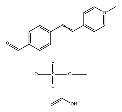 POLY(VINYL ALCOHOL), N-METHYL-4(4'-FORMYLSTYRYL)PYRIDINIUM METHOSULFATE ACETAL Struktur