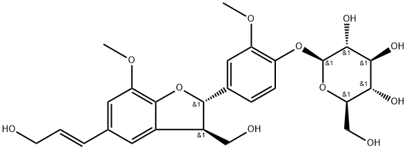 DEHYDRODICONIFERYL ALCOHOL 4-O-BETA-GLUCOPYRANOSIDE(SH) Struktur