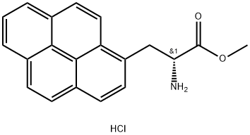 methyl(R)-2-amino-3-(pyren-1-yl)propanoate hydrochloride Struktur