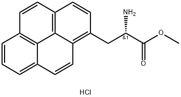 1-Pyrenepropanoic acid, α-amino-, methyl ester, hydrochloride, (S)- (9CI) Struktur