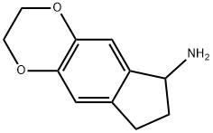 2,3,7,8-tetrahydro-6H-indeno[5,6-b][1,4]dioxin-6-amine Struktur