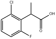 Benzeneacetic acid, 2-chloro-6-fluoro-α-methyl- Struktur