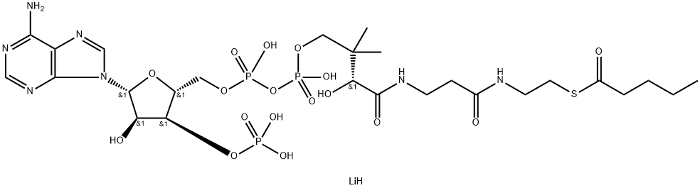 coenzyme A n-valeryl derivative (C5:0), lithium salt Struktur