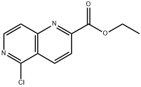 ethyl 5-chloro-1,6-naphthyridine-2-carboxylate Struktur