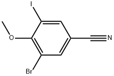 3-Bromo-5-iodo-4-methoxybenzonitrile Struktur