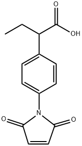 Benzeneacetic acid, 4-(2,5-dihydro-2,5-dioxo-1H-pyrrol-1-yl)-α-ethyl- Struktur